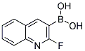 2-FLUOROQUINOLINE-3-BORONIC ACID Struktur