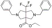 2,5-DIBENZYL-6A-TRIFLUOROMETHYL-HEXAHYDRO-PYRROLO[3,4-C]PYRROLE-3A-CARBOXYLIC ACID ETHYL ESTER Struktur