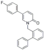 1-(1,1'-BIPHENYL-2-YLMETHYL)-5-(4-FLUOROPHENYL)PYRIDIN-2(1H)-ONE Struktur