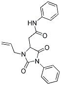 2-(3-ALLYL-2,5-DIOXO-1-PHENYLIMIDAZOLIDIN-4-YL)-N-PHENYLACETAMIDE Struktur