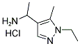 1-(1-ETHYL-5-METHYL-1H-PYRAZOL-4-YL)-ETHYLAMINE HYDROCHLORIDE Struktur