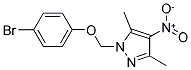 1-(4-BROMO-PHENOXYMETHYL)-3,5-DIMETHYL-4-NITRO-1H-PYRAZOLE Struktur