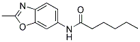 N-(2-METHYL-1,3-BENZOXAZOL-6-YL)HEXANAMIDE Struktur