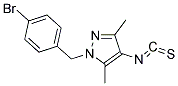 1-(4-BROMO-BENZYL)-4-ISOTHIOCYANATO-3,5-DIMETHYL-1H-PYRAZOLE Struktur