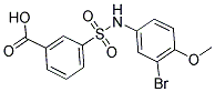 3-(3-BROMO-4-METHOXY-PHENYLSULFAMOYL)-BENZOIC ACID Struktur