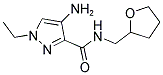 4-AMINO-1-ETHYL-1 H-PYRAZOLE-3-CARBOXYLIC ACID (TETRAHYDRO-FURAN-2-YLMETHYL)-AMIDE Struktur