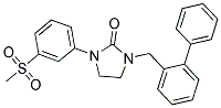 1-(BIPHENYL-2-YLMETHYL)-3-[3-(METHYLSULFONYL)PHENYL]IMIDAZOLIDIN-2-ONE Struktur