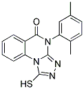 4-(2,5-DIMETHYLPHENYL)-1-MERCAPTO[1,2,4]TRIAZOLO[4,3-A]QUINAZOLIN-5(4H)-ONE Struktur