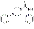 (4-(2,5-DIMETHYLPHENYL)PIPERAZINYL)-N-(4-METHYLPHENYL)FORMAMIDE Struktur