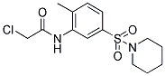 2-CHLORO-N-[2-METHYL-5-(PIPERIDINE-1-SULFONYL)-PHENYL]-ACETAMIDE Struktur