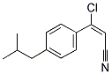 3-CHLORO-3-(4-ISOBUTYLPHENYL)ACRYLONITRILE Struktur