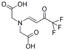 [CARBOXYMETHYL-(4,4,4-TRIFLUORO-3-OXO-BUT-1-ENYL)-AMINO]-ACETIC ACID Struktur