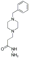 3-(4-BENZYL-PIPERAZIN-1-YL)-PROPIONIC ACID HYDRAZIDE Struktur