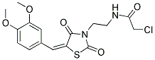 2-CHLORO-N-[2-[5-(3,4-DIMETHOXY-BENZYLIDENE)-2,4-DIOXO-THIAZOLIDIN-3-YL]-ETHYL]-ACETAMIDE Struktur