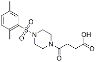 4-[4-[(2,5-DIMETHYLPHENYL)SULFONYL]PIPERAZIN-1-YL]-4-OXOBUTANOIC ACID Struktur