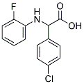 (4-CHLORO-PHENYL)-(2-FLUORO-PHENYLAMINO)-ACETIC ACID Struktur