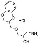 1-AMINO-3-(2,3-DIHYDRO-1,4-BENZODIOXIN-2-YLMETHOXY)PROPAN-2-OL HYDROCHLORIDE Struktur