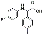 (4-FLUORO-PHENYLAMINO)-P-TOLYL-ACETIC ACID Struktur