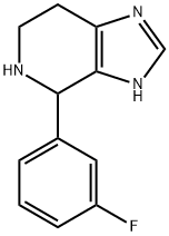 4-(3-FLUOROPHENYL)-4,5,6,7-TETRAHYDRO-3H-IMIDAZO[4,5-C]PYRIDINE Struktur