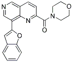 8-(1-BENZOFURAN-2-YL)-2-(MORPHOLIN-4-YLCARBONYL)-1,6-NAPHTHYRIDINE Struktur