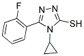 4-CYCLOPROPYL-5-(2-FLUOROPHENYL)-4H-1,2,4-TRIAZOLE-3-THIOL Struktur