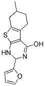 2-(2-FURYL)-7-METHYL-1,2,5,6,7,8-HEXAHYDRO[1]BENZOTHIENO[2,3-D]PYRIMIDIN-4-OL Struktur