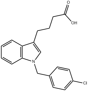 4-[1-(4-CHLOROBENZYL)-1H-INDOL-3-YL]BUTANOIC ACID Struktur