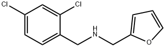 (2,4-DICHLORO-BENZYL)-FURAN-2-YLMETHYL-AMINE Struktur