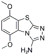 5,8-DIMETHOXY[1,2,4]TRIAZOLO[3,4-B][1,3]BENZOTHIAZOL-3-AMINE Struktur