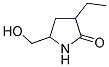 3-ETHYL-5-HYDROXYMETHYLPYRROLIDIN-2-ONE Struktur