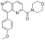 8-(4-METHOXYPHENYL)-2-(MORPHOLIN-4-YLCARBONYL)-1,6-NAPHTHYRIDINE Struktur