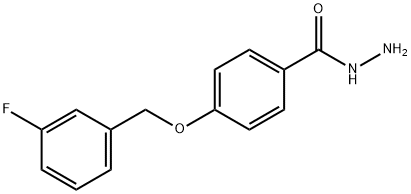 4-[(3-FLUOROBENZYL)OXY]BENZENECARBOHYDRAZIDE Struktur