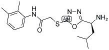 2-[5-(1-AMINO-3-METHYL-BUTYL)-[1,3,4]OXADIAZOL-2-YLSULFANYL]-N-(2,3-DIMETHYL-PHENYL)-ACETAMIDE Struktur