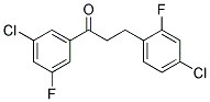 3'-CHLORO-3-(4-CHLORO-2-FLUOROPHENYL)-5'-FLUOROPROPIOPHENONE Struktur