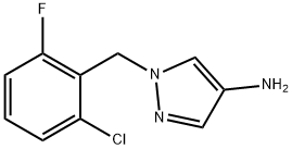 1-(2-CHLORO-6-FLUORO-BENZYL)-1H-PYRAZOL-4-YLAMINE HYDROCHLORIDE Struktur