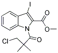 METHYL 1-(3-CHLORO-2,2-DIMETHYLPROPANOYL)-3-IODO-1H-INDOLE-2-CARBOXYLATE Struktur