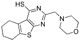 2-(MORPHOLIN-4-YLMETHYL)-5,6,7,8-TETRAHYDRO[1]BENZOTHIENO[2,3-D]PYRIMIDINE-4-THIOL Struktur