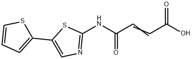 3-(5-THIOPHENE-2-YL-THIAZOL-2-YLCARBAMOYL)-ACRYLIC ACID Struktur