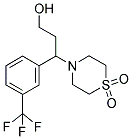 4-(3-HYDROXY-1-[3-(TRIFLUOROMETHYL)PHENYL]PROPYL)-1LAMBDA6,4-THIAZINANE-1,1-DIONE Struktur