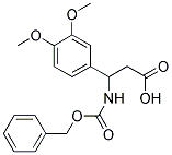 3-BENZYLOXYCARBONYLAMINO-3-(3,4-DIMETHOXY-PHENYL)-PROPIONIC ACID Struktur