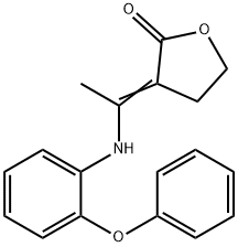 3-[(E)-1-(2-PHENOXYANILINO)ETHYLIDENE]DIHYDRO-2(3H)-FURANONE Struktur