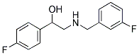 N-(3-FLUOROBENZYL)-2-HYDROXYL-2-(4-FLUOROPHENYL) ETHYLAMINE Struktur