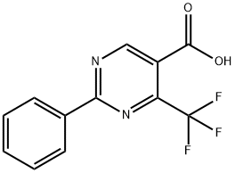 2-PHENYL-4-(TRIFLUOROMETHYL)-5-PYRIMIDINECARBOXYLIC ACID Struktur