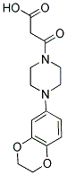 3-[4-(2,3-DIHYDRO-1,4-BENZODIOXIN-6-YL)PIPERAZIN-1-YL]-3-OXOPROPANOIC ACID Struktur