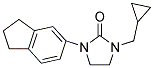 1-(CYCLOPROPYLMETHYL)-3-(2,3-DIHYDRO-1H-INDEN-5-YL)IMIDAZOLIDIN-2-ONE Struktur