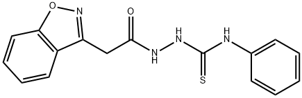 2-[2-(1,2-BENZISOXAZOL-3-YL)ACETYL]-N-PHENYL-1-HYDRAZINECARBOTHIOAMIDE Struktur