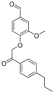 3-METHOXY-4-[2-OXO-2-(4-PROPYL-PHENYL)-ETHOXY]-BENZALDEHYDE Struktur