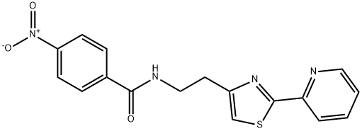 4-NITRO-N-(2-[2-(2-PYRIDINYL)-1,3-THIAZOL-4-YL]ETHYL)BENZENECARBOXAMIDE Struktur