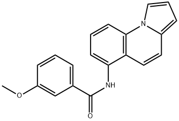 3-METHOXY-N-PYRROLO[1,2-A]QUINOLIN-6-YLBENZENECARBOXAMIDE Struktur