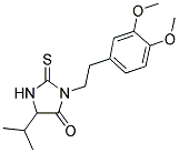 3-[2-(3,4-DIMETHOXYPHENYL)ETHYL]-5-ISOPROPYL-2-THIOXOIMIDAZOLIDIN-4-ONE Struktur